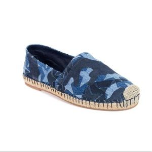 VALENTINO STAR ESPADRILLESDENIM BLUE SZ 39